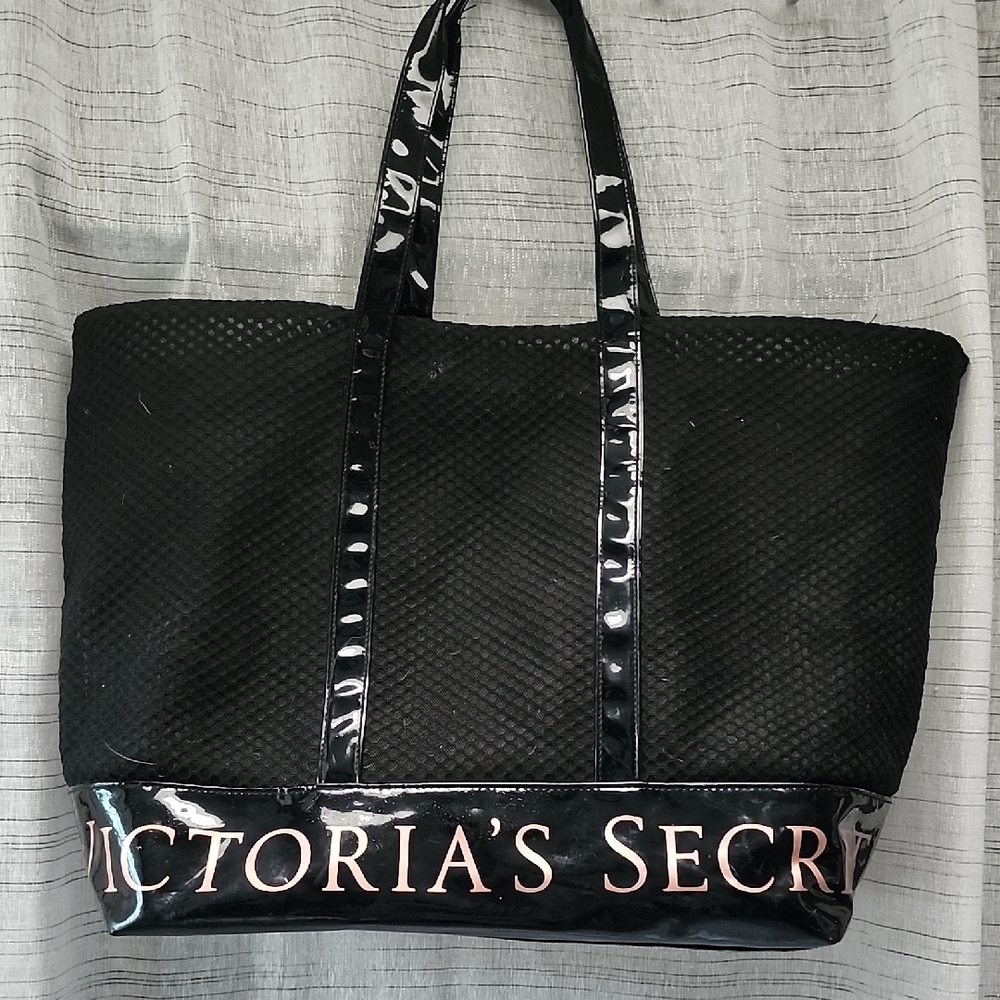 Victoria's Secret Black and Pink Tote